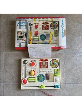 Vintage 1982 Fisher Price Activity Center #134 W/ Box Instructions READ